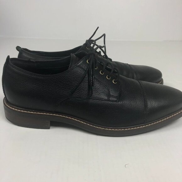 COLE HAAN Men's Oxford Black Shoes US 10-1/2 M C26150 Grand OS Leather Cap Toe - Picture 9 of 13